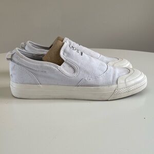 Adidas Slip-On Canvas Sneakers - White - Men’s 12